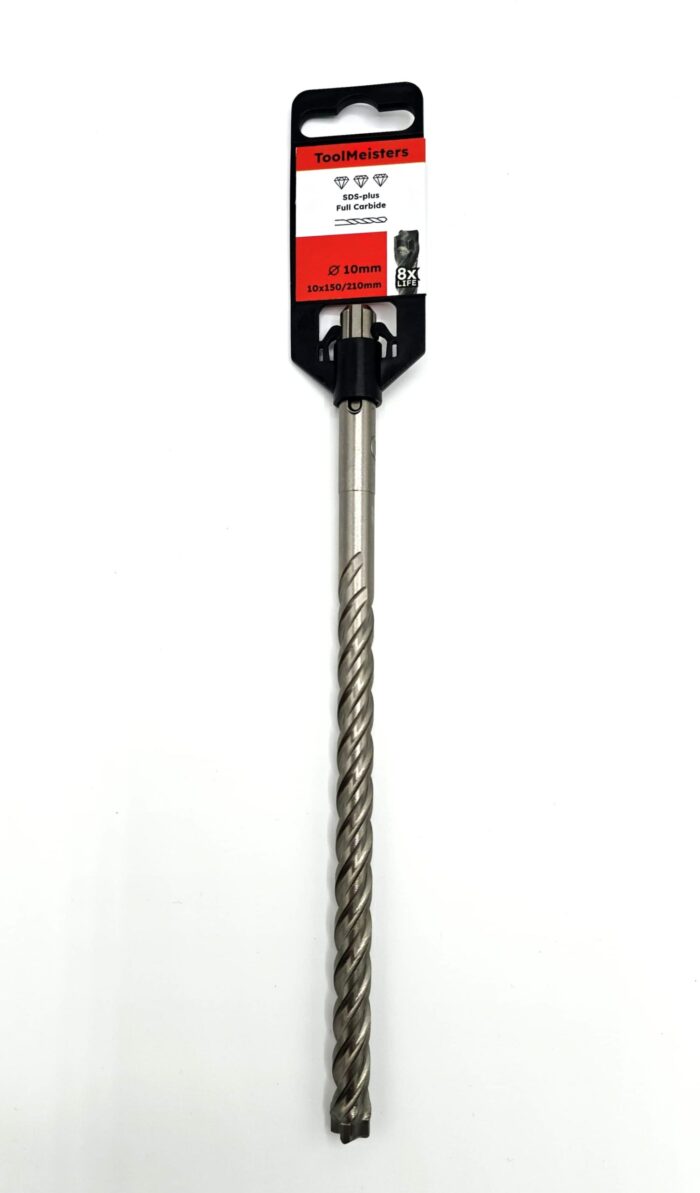 SDS Plus Boor Full Carbide | 10 x 210 mm | 4-snijder - Afbeelding 2
